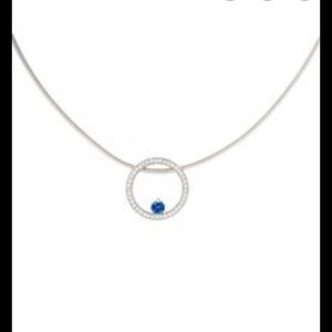 Movado Diamond Sapphire Necklace